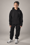 Mini Street Girls Fleece Tracksuit - Black