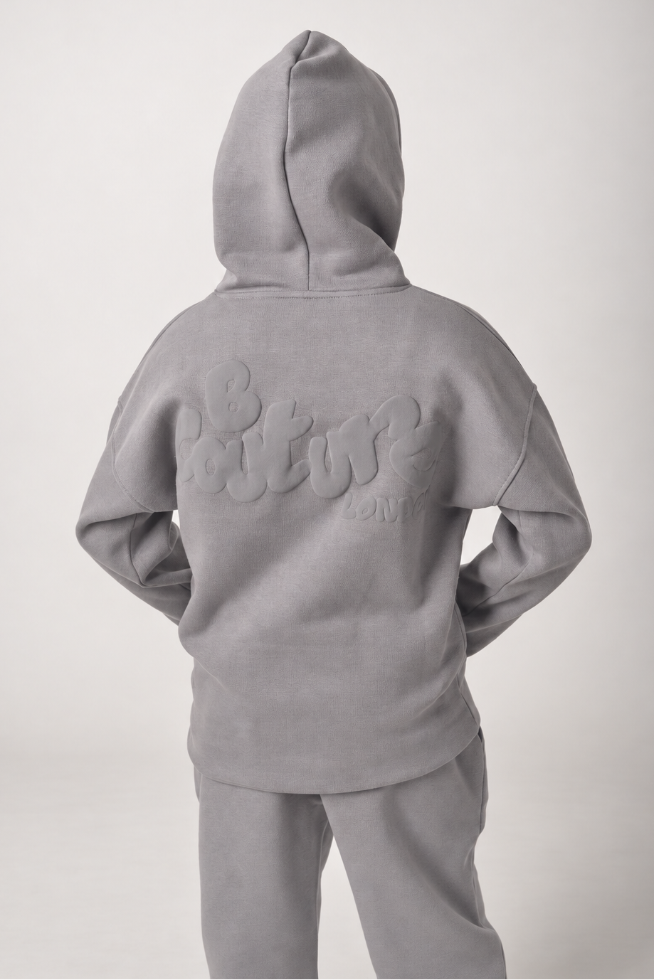 Mini Street Girls Fleece Tracksuit - Charcoal