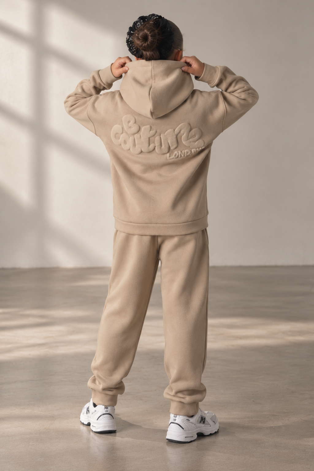 Mini Street Girls Fleece Tracksuit - Mink