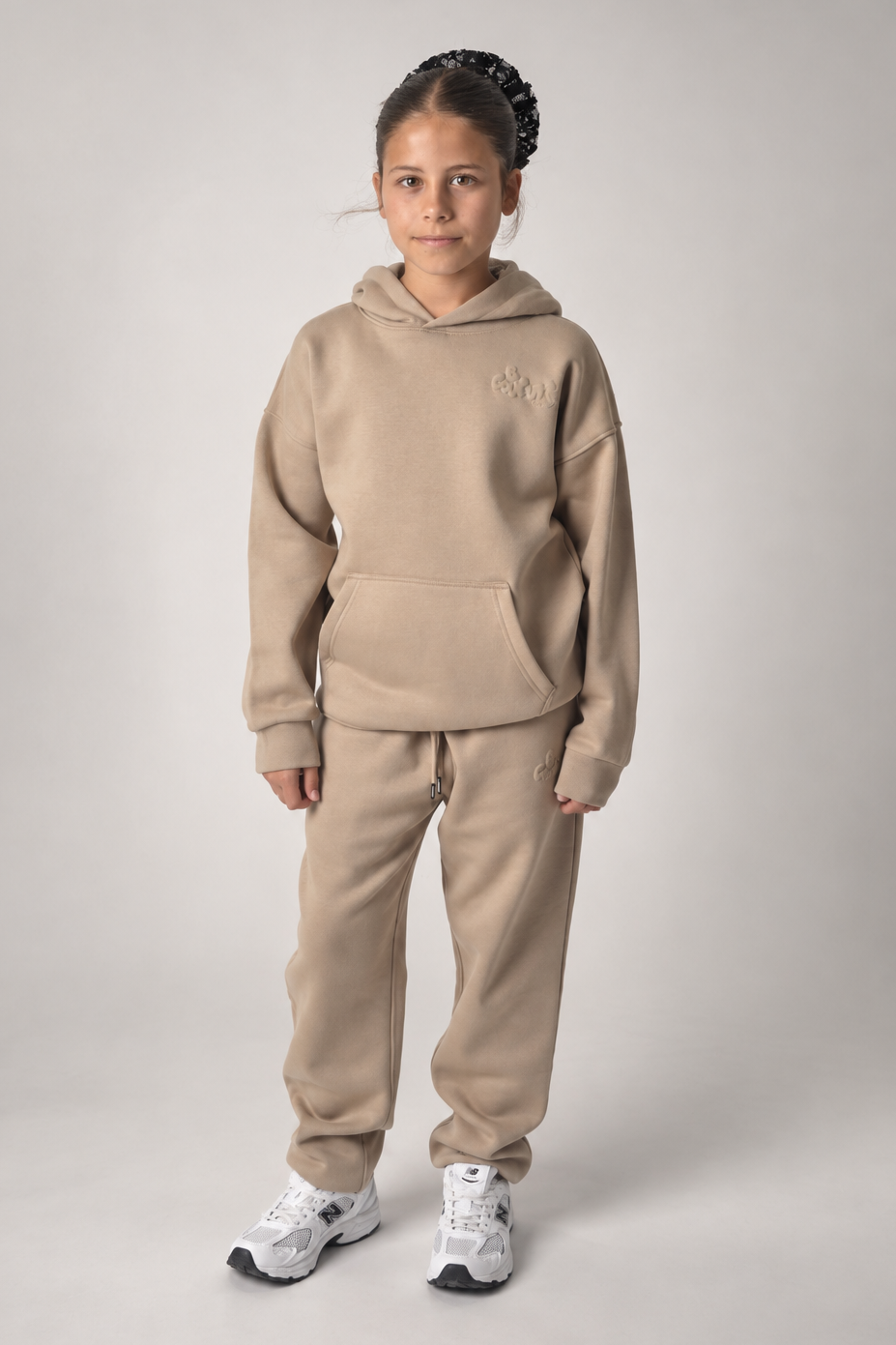 Mini Street Girls Fleece Tracksuit - Mink