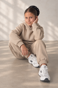 Mini Street Girls Fleece Tracksuit - Mink
