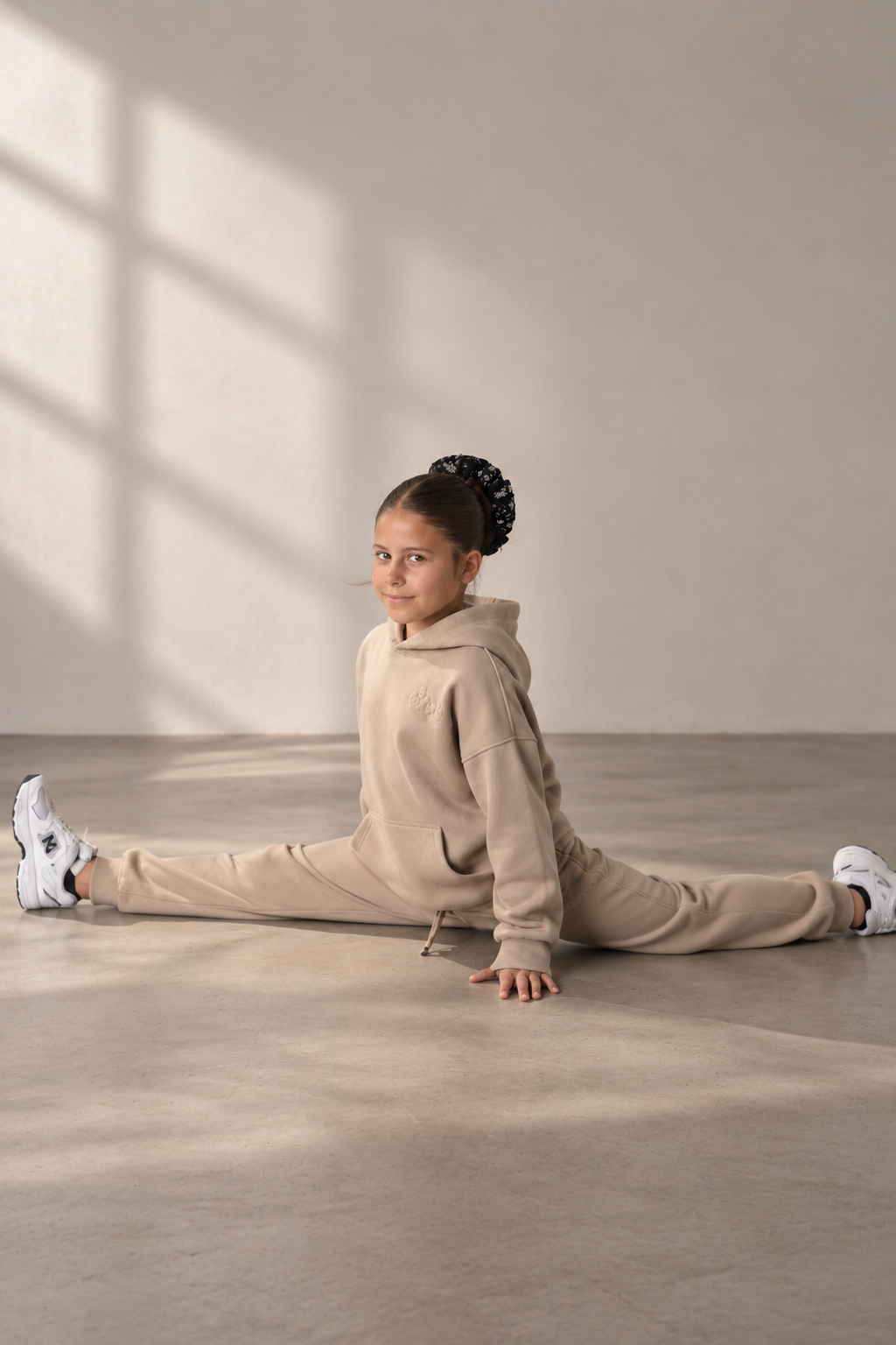 Mini Street Girls Fleece Tracksuit - Mink