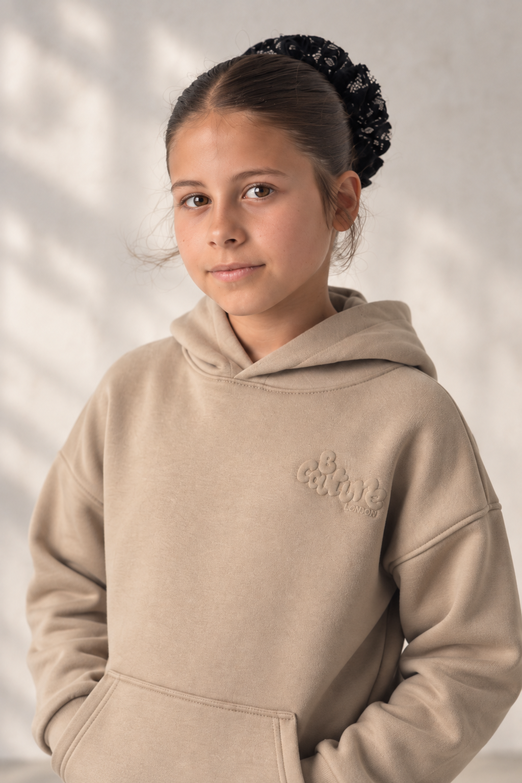 Mini Street Girls Fleece Tracksuit - Mink