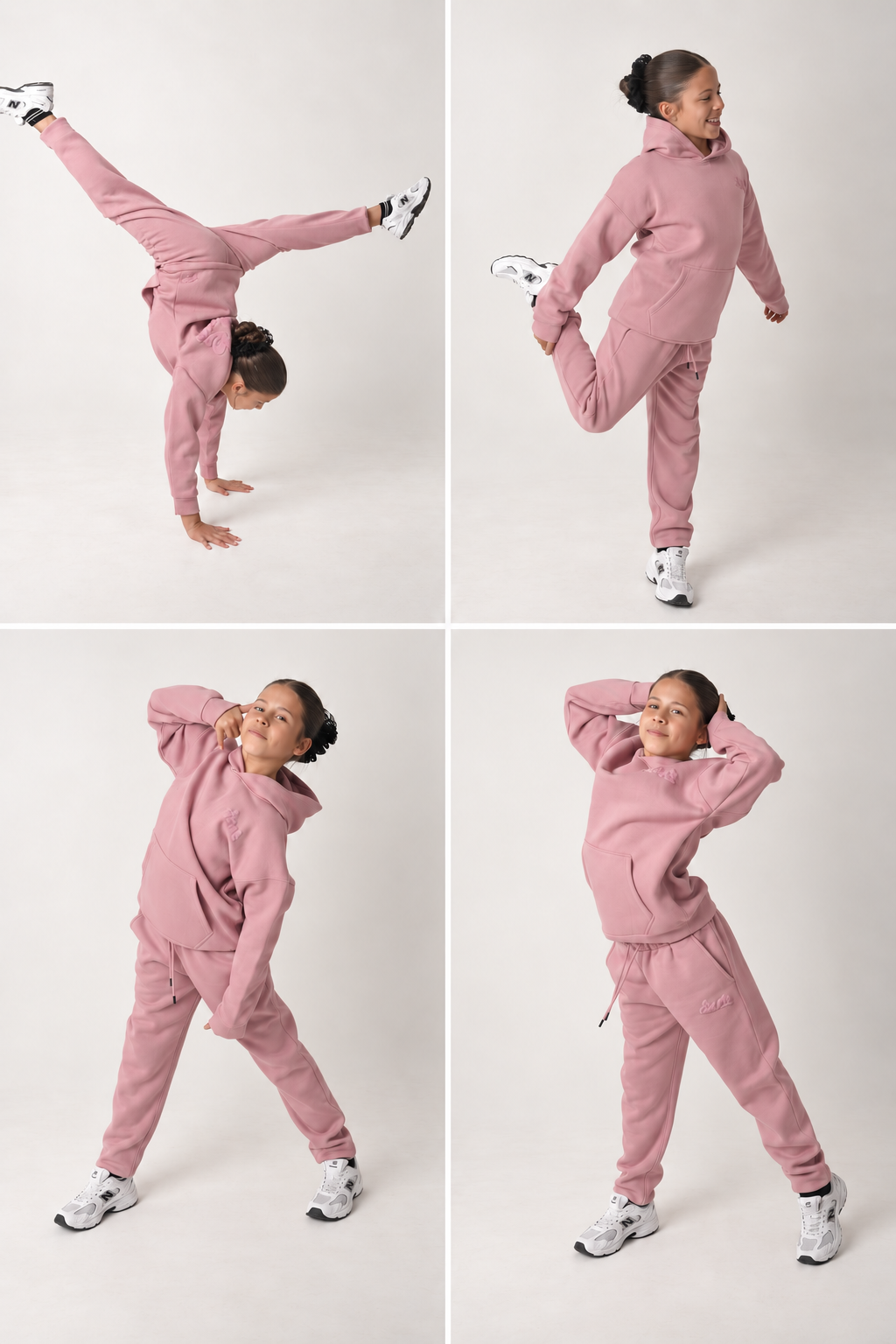 Mini Street Girls Fleece Tracksuit - Rose
