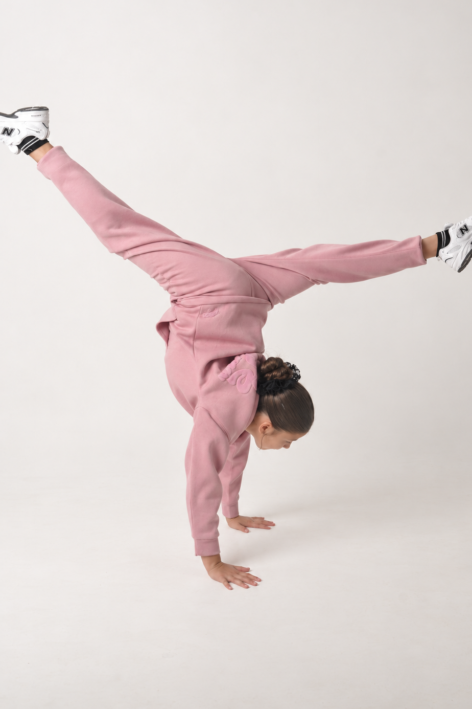 Mini Street Girls Fleece Tracksuit - Rose