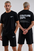 Newton Court Shorts & T-Shirt Set - Black