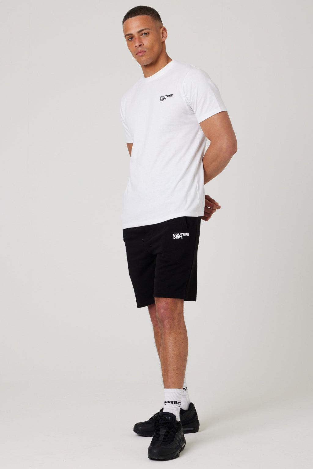 Osborne Shorts, Hoodies & T-Shirt Set - Black/White