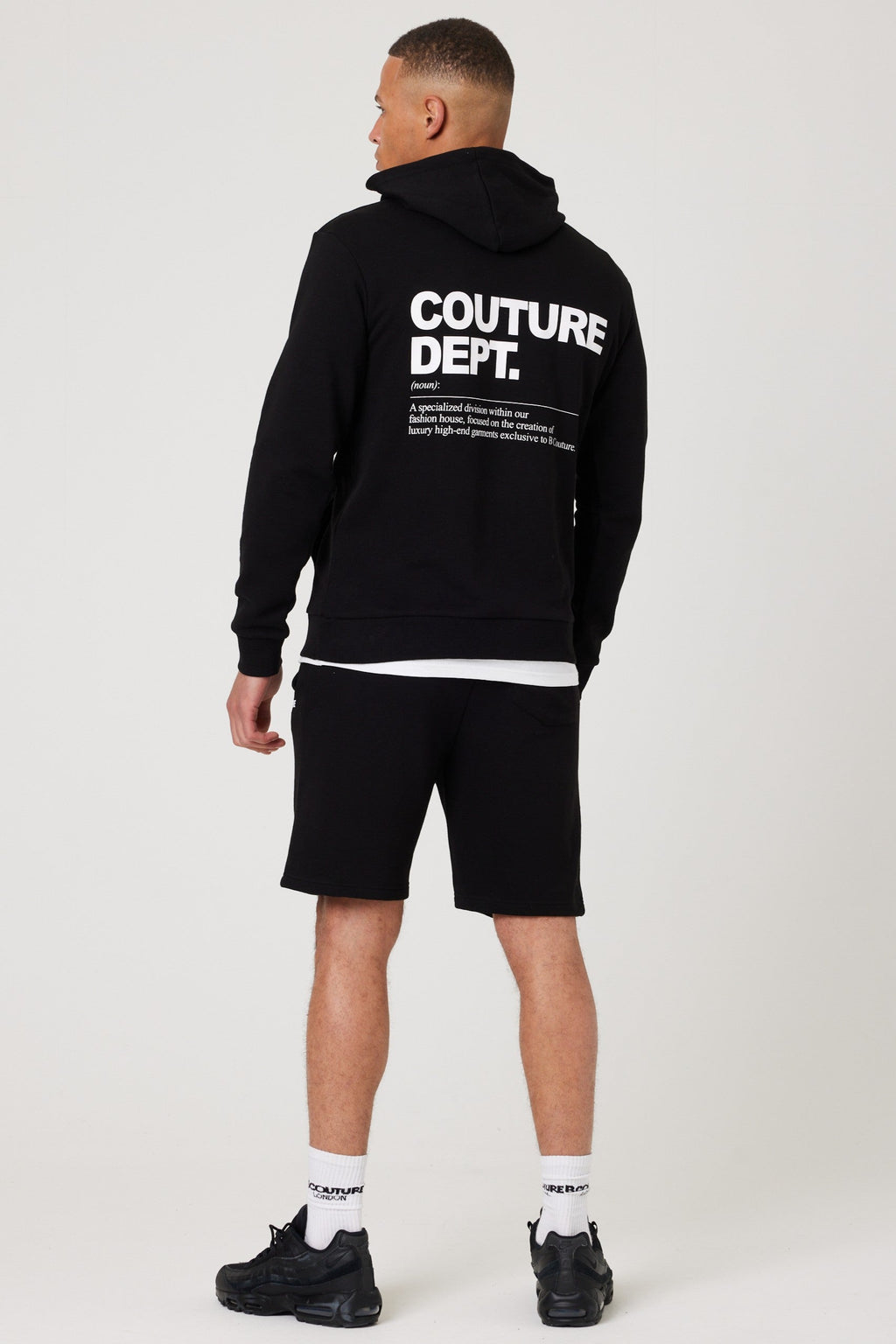 Osborne Shorts, Hoodies & T-Shirt Set - Black/White