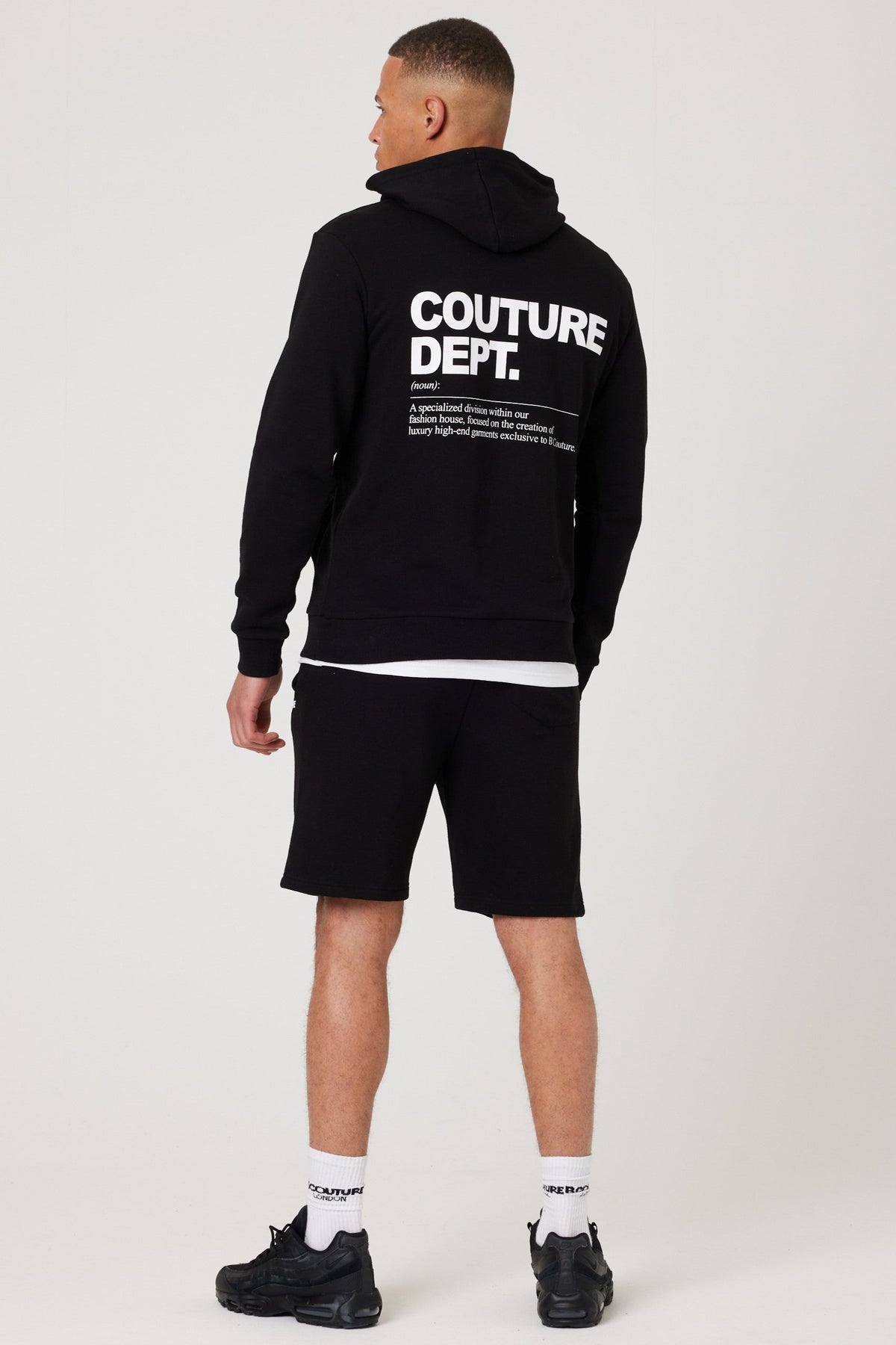 Osborne Shorts, Hoodies & T-Shirt Set - Black/White