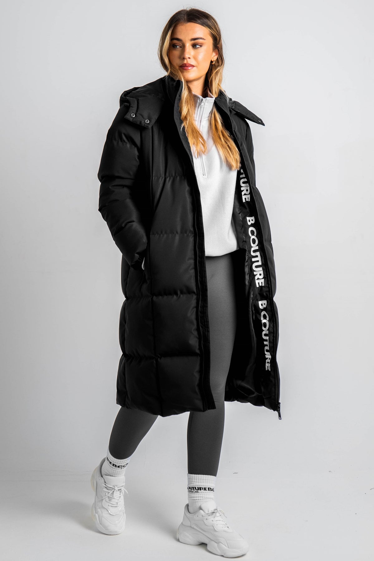 Chamberlain Oversized Longline Puffer Coat - Black