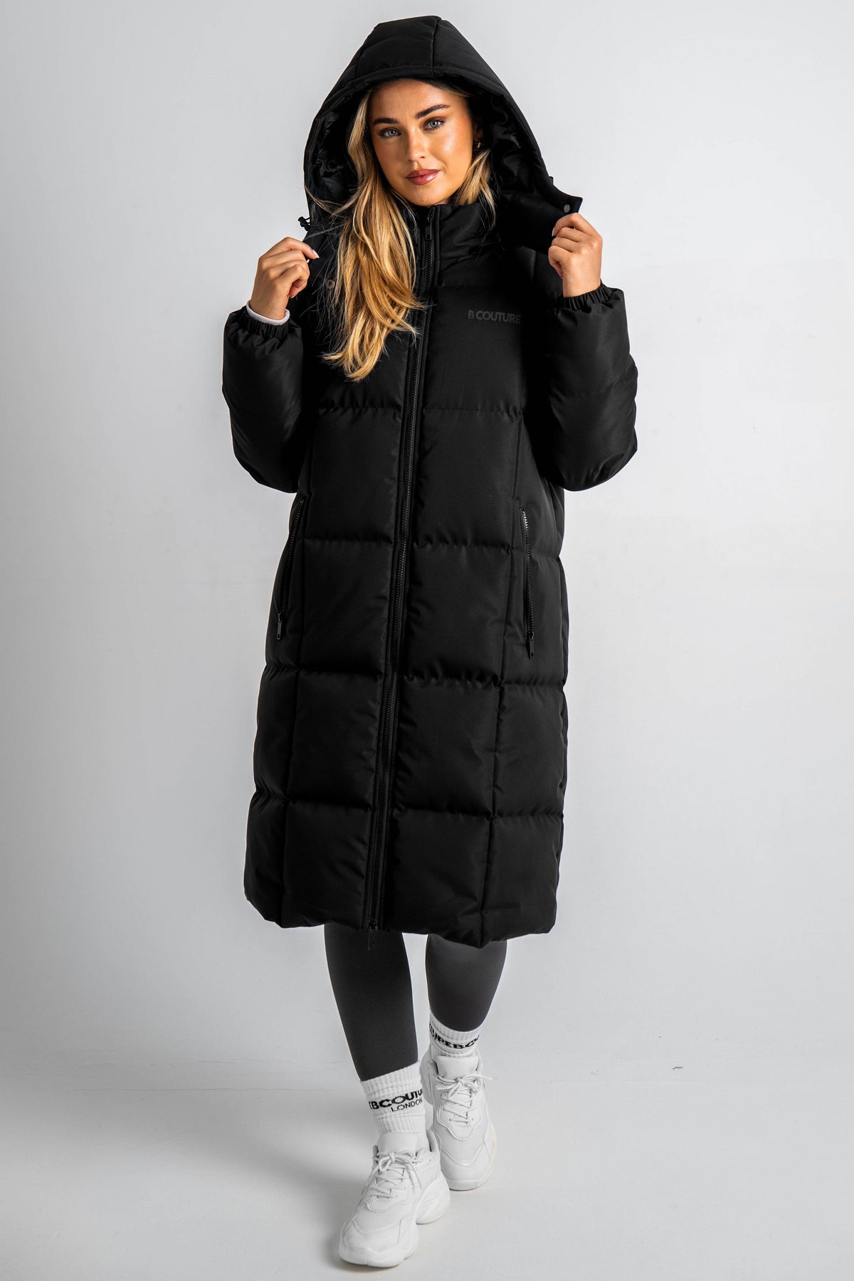 Chamberlain Oversized Longline Puffer Coat - Black