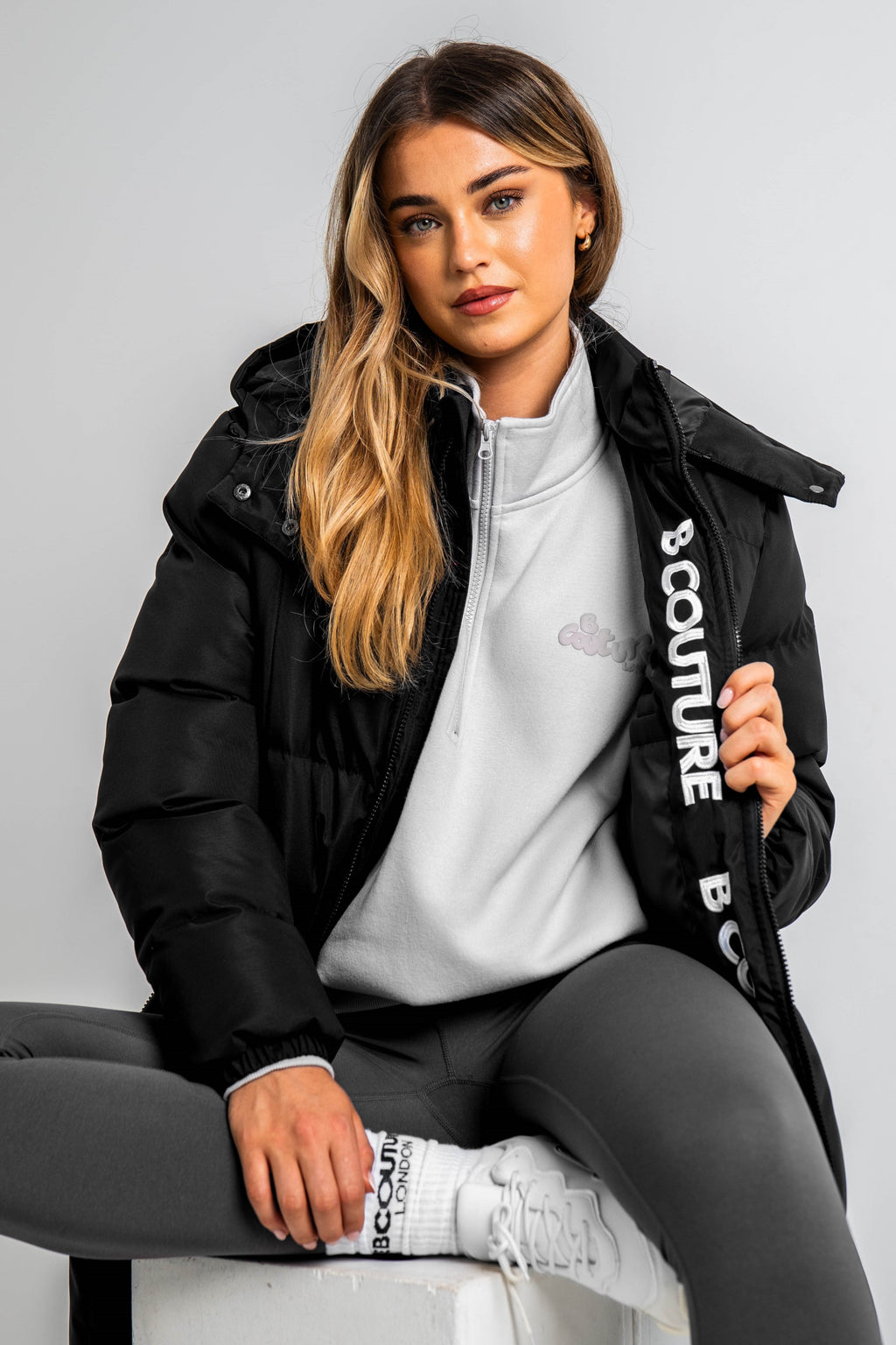 Chamberlain Oversized Longline Puffer Coat - Black