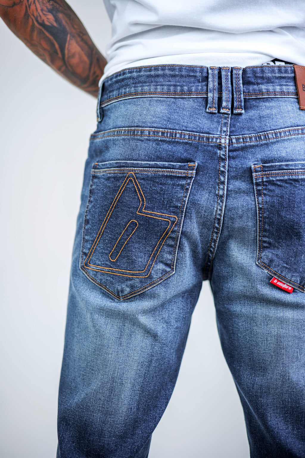 Beckenham Straight Fit Stretch Denim Jeans - Dark Blue