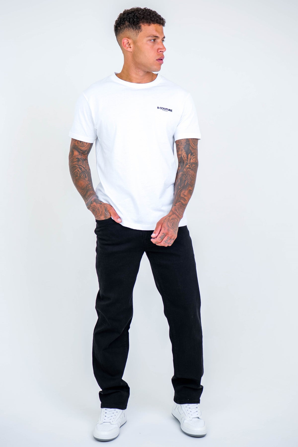 Beckenham Straight Fit Stretch Denim Jeans - Black