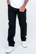 Beckenham Straight Fit Stretch Denim Jeans - Black