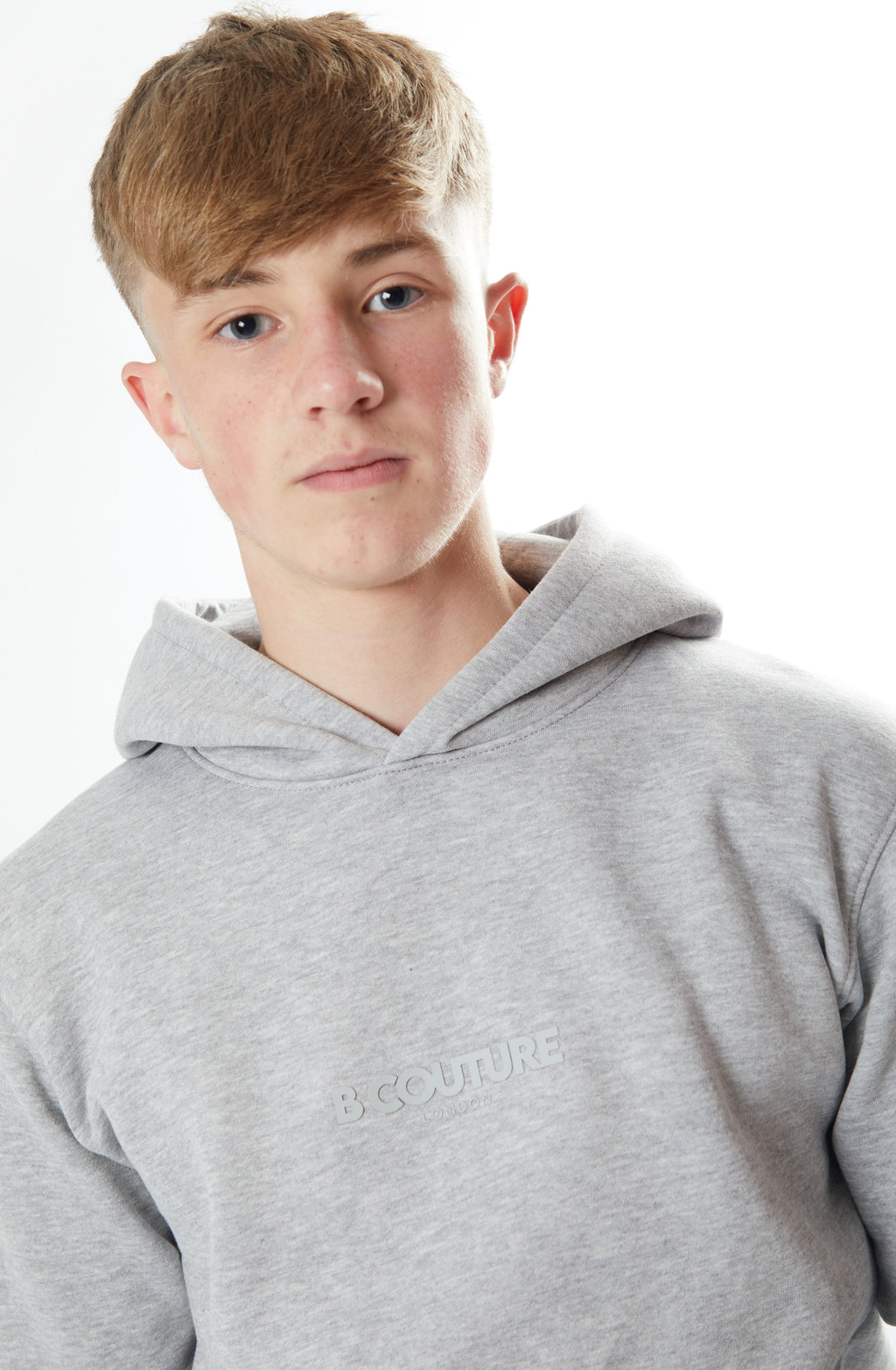 Holmdale Boys Fleece Tracksuit - Grey Marl