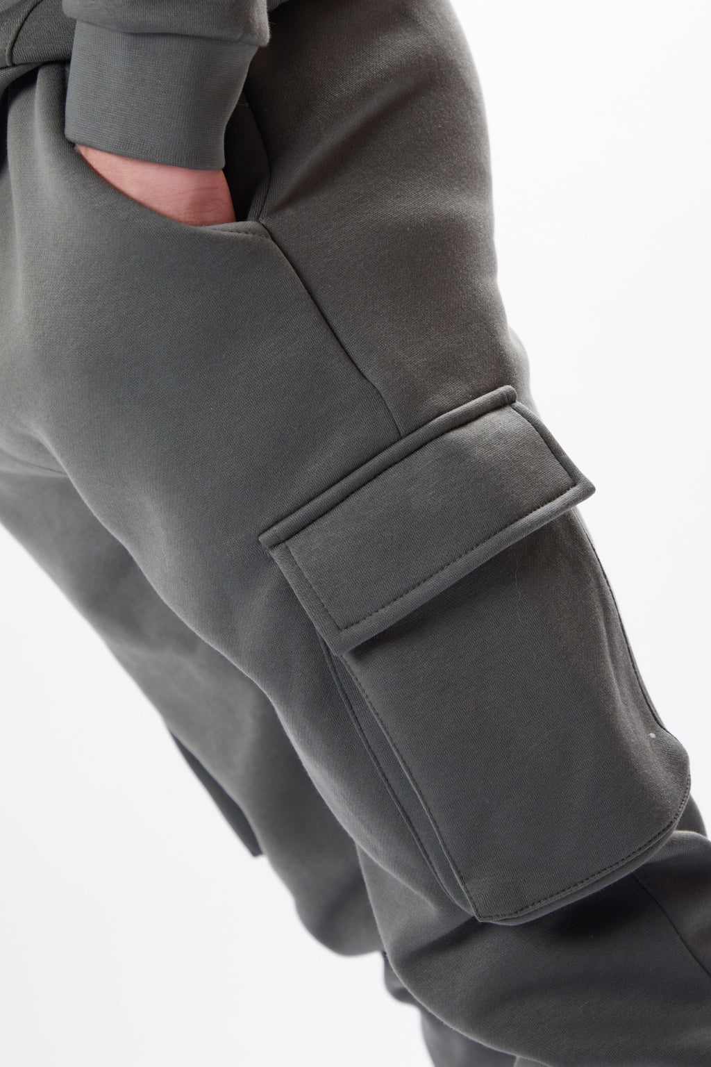Holmdale Boys Fleece Tracksuit - Gun Metal