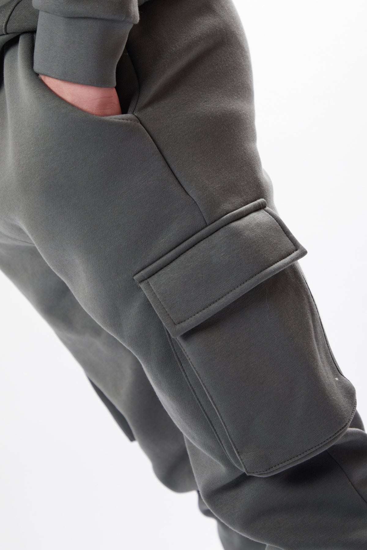 Holmdale Boys Fleece Tracksuit - Gun Metal