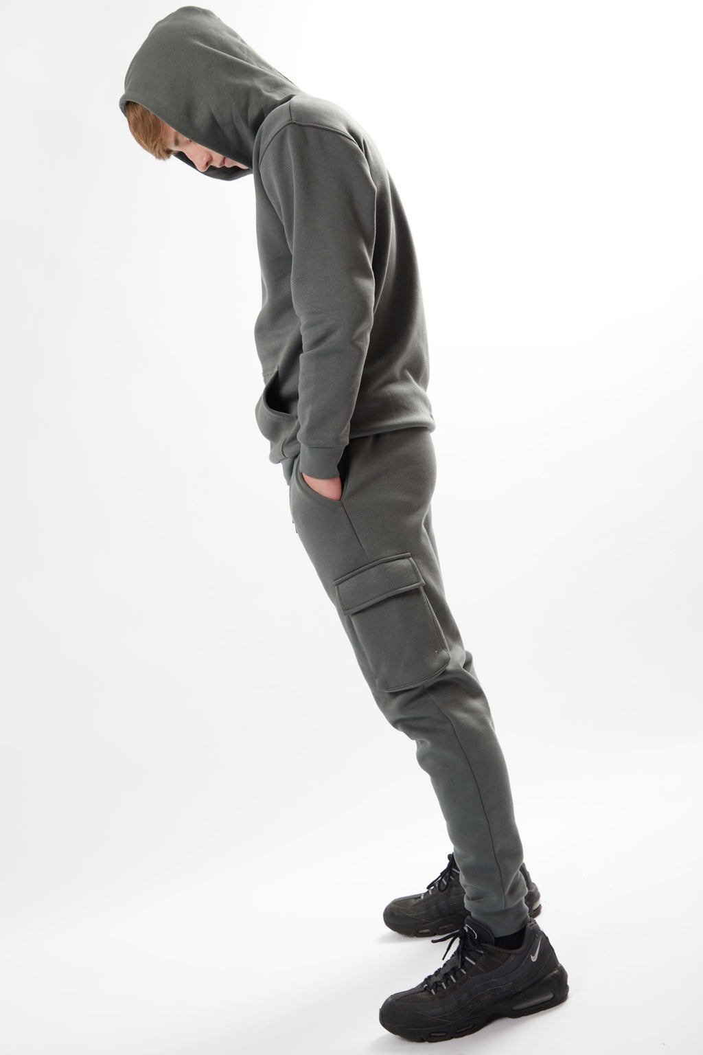 Holmdale Boys Fleece Tracksuit - Gun Metal