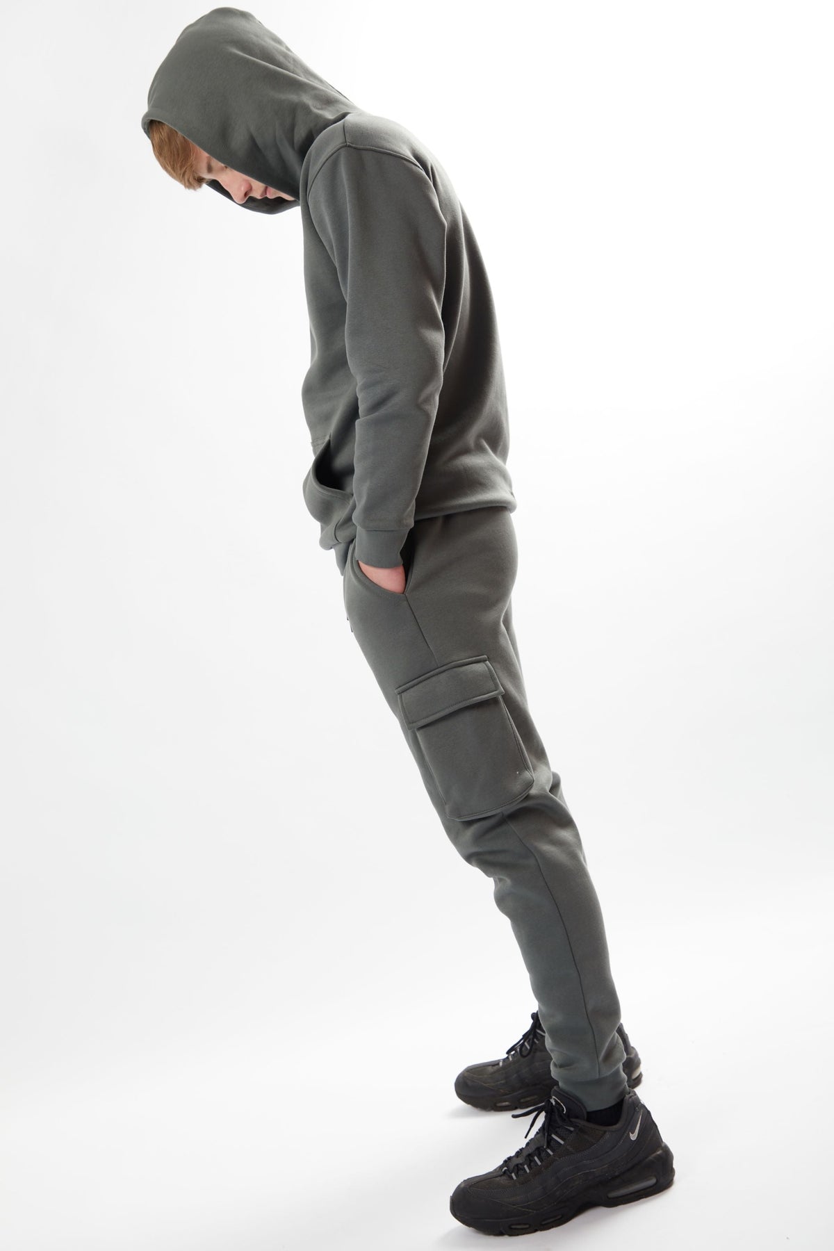 Holmdale Boys Fleece Tracksuit - Gun Metal