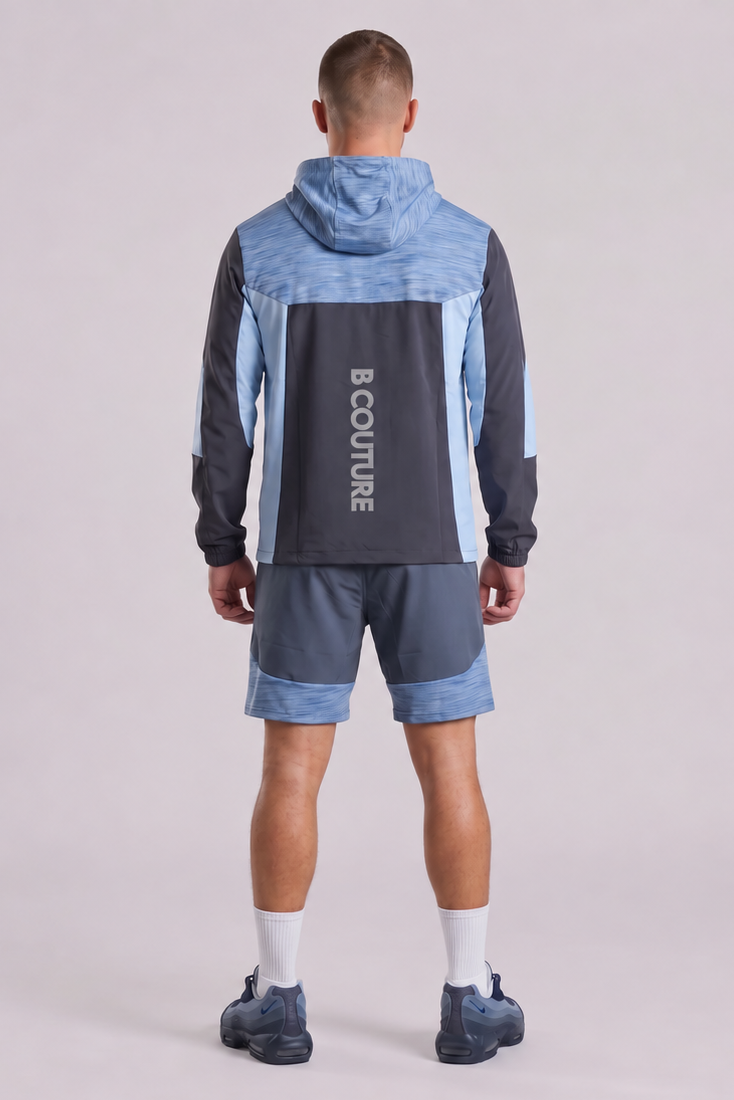 ProFabric Zip Jacket, Shorts & T-Shirt Set - Navy/Blue