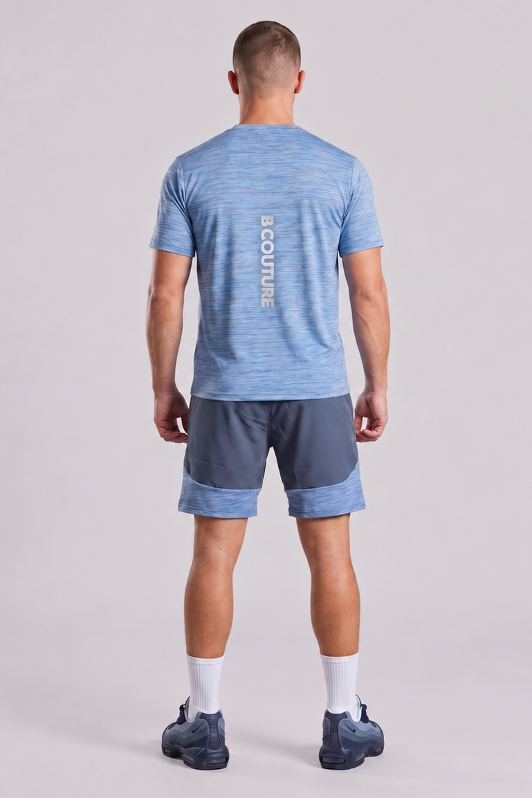 ProFabric Zip Jacket, Shorts & T-Shirt Set - Navy/Blue