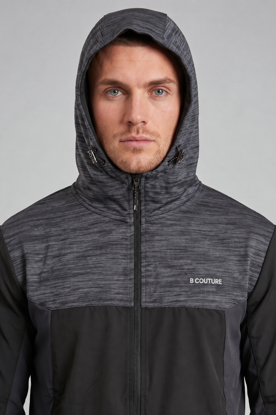 ProFabric Zip Jacket, Shorts & T-Shirt Set - Black/Grey