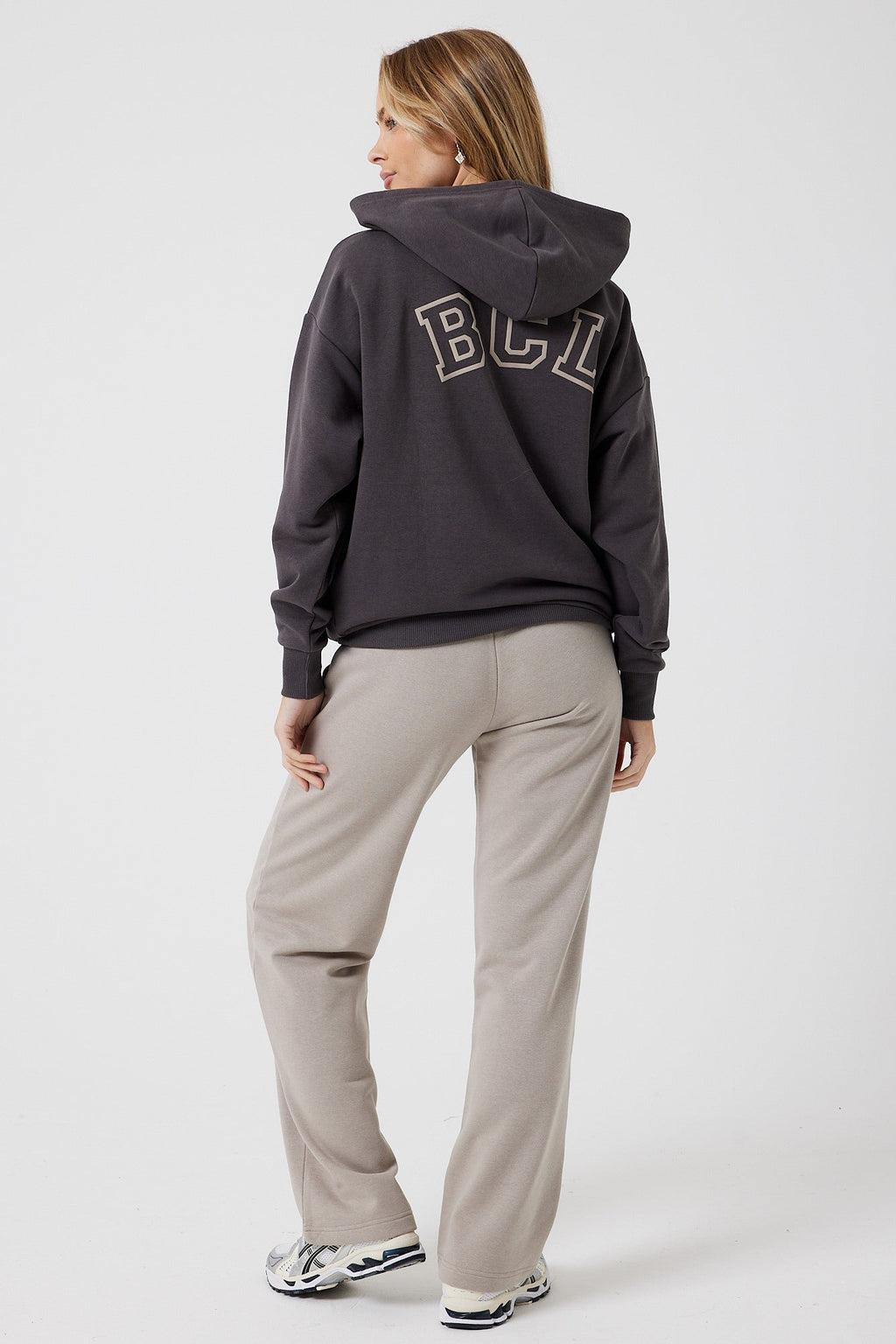Ralph Street Wide Leg Tracksuit - Grey/Mocha