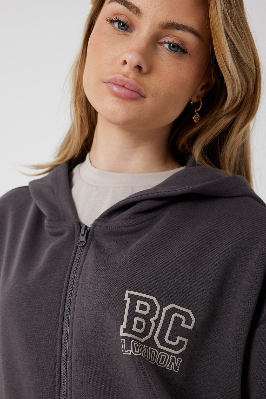 Ralph Street Wide Leg Tracksuit - Grey/Mocha