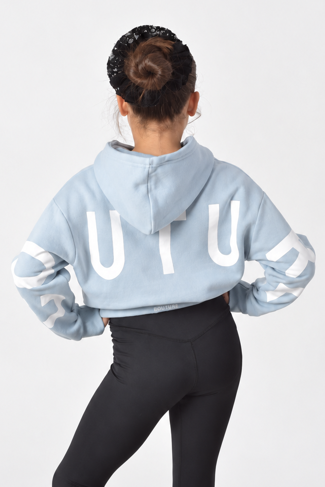 VXN Girls Leggings & Hoodie Set - Blue