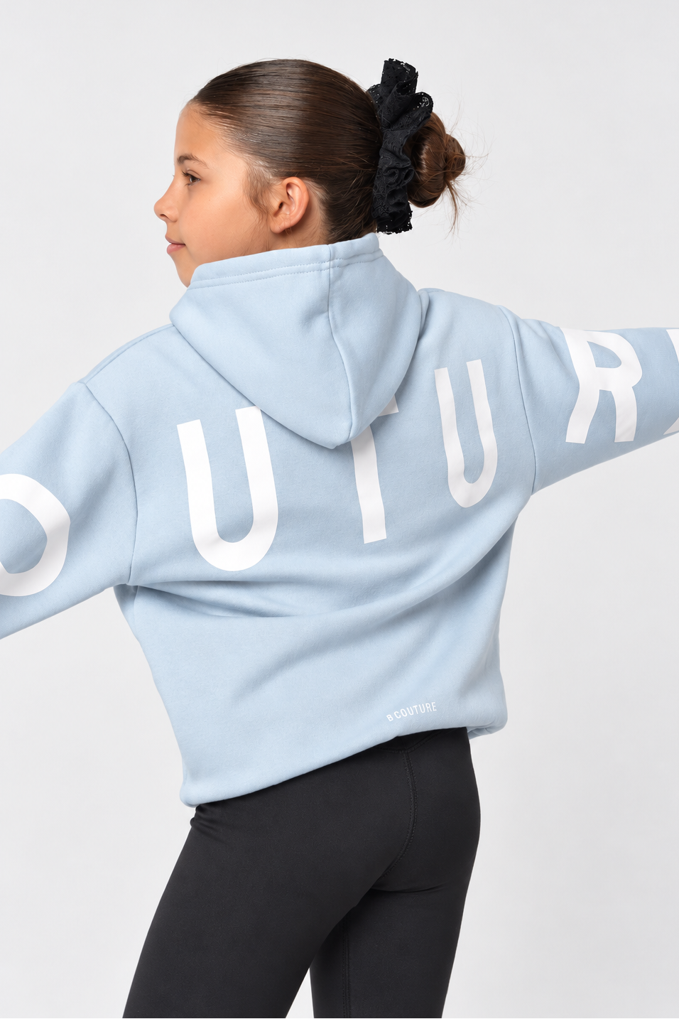 VXN Girls Leggings & Hoodie Set - Blue