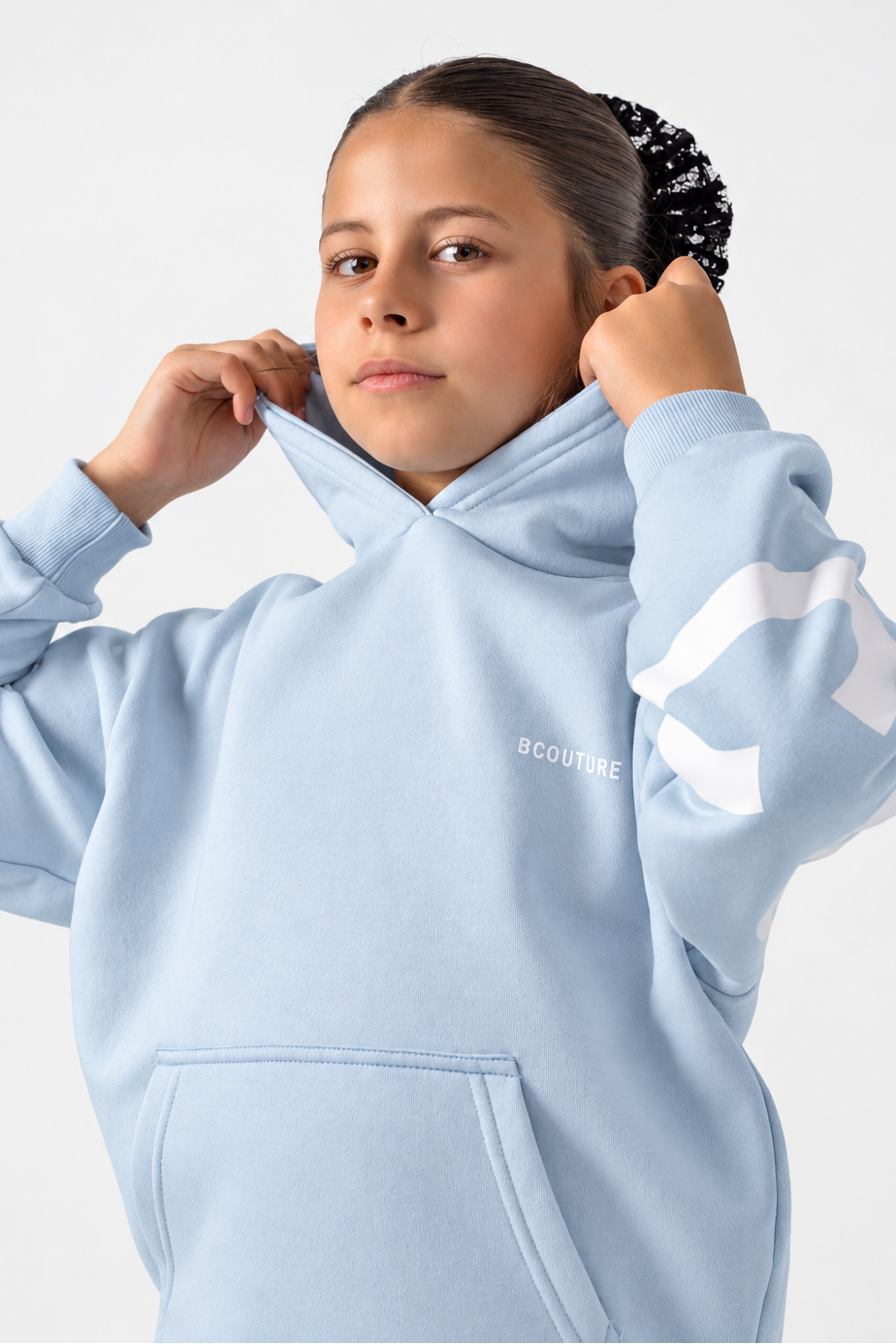 VXN Girls Leggings & Hoodie Set - Blue
