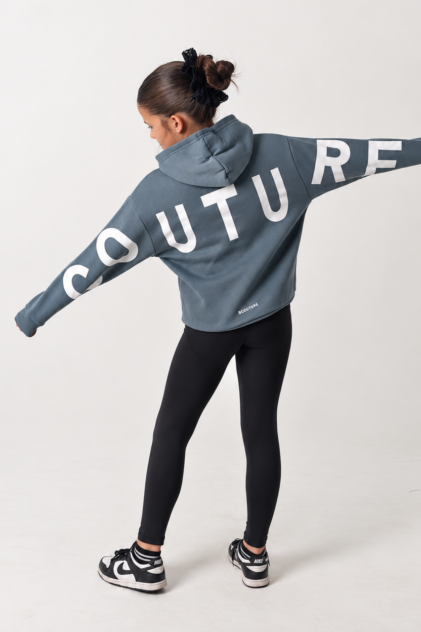 VXN Girls Leggings & Hoodie Set - Teal