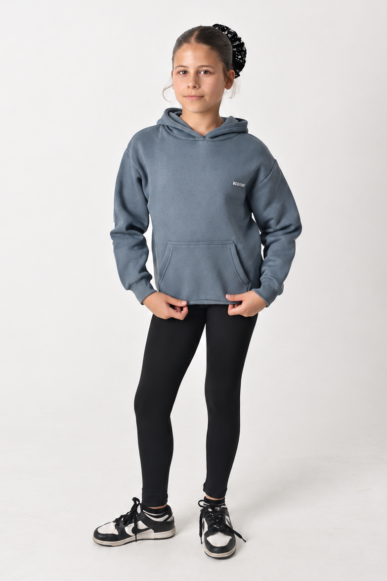 VXN Girls Leggings & Hoodie Set - Teal