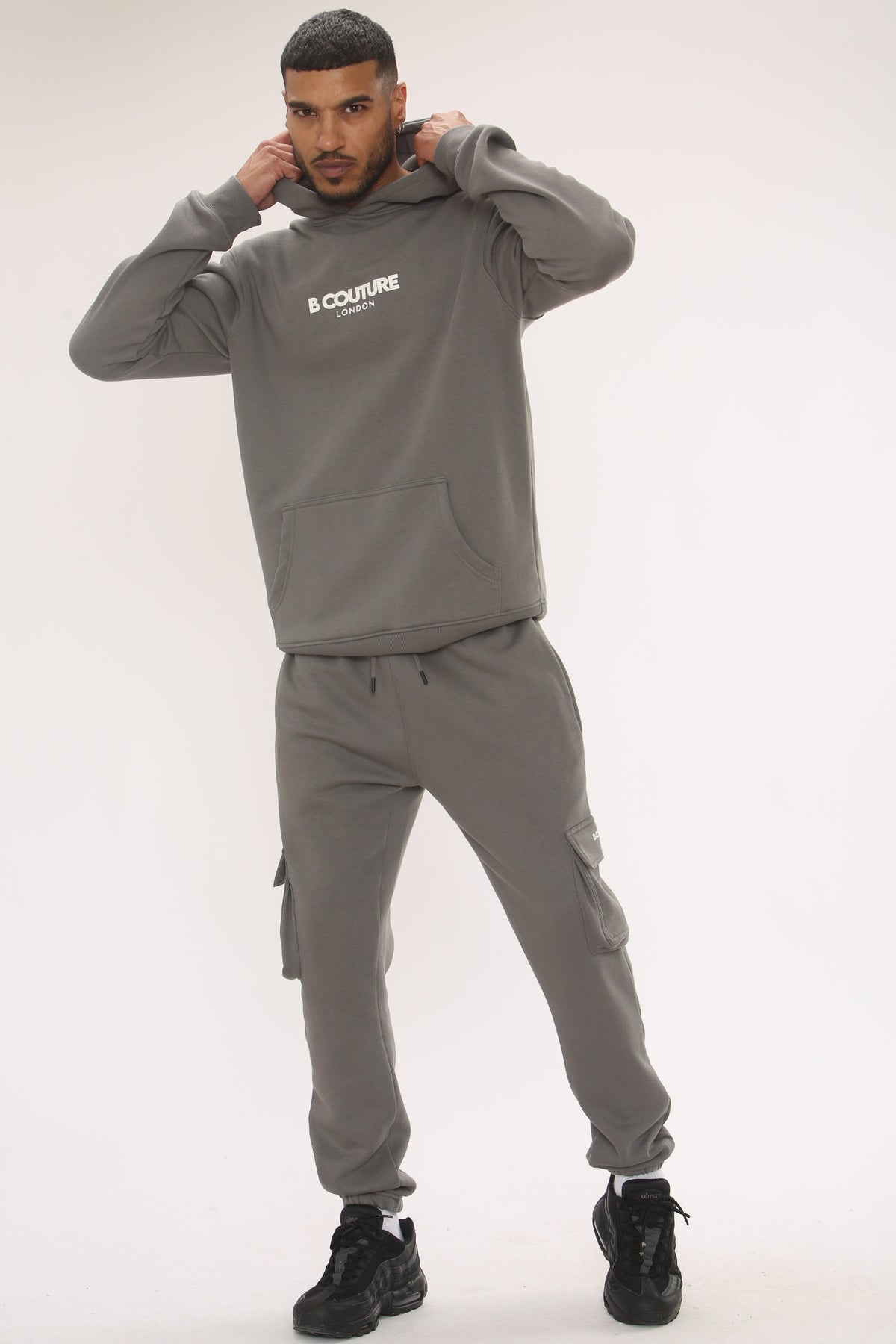 Petergate Fleece Tracksuit - Gun Metal