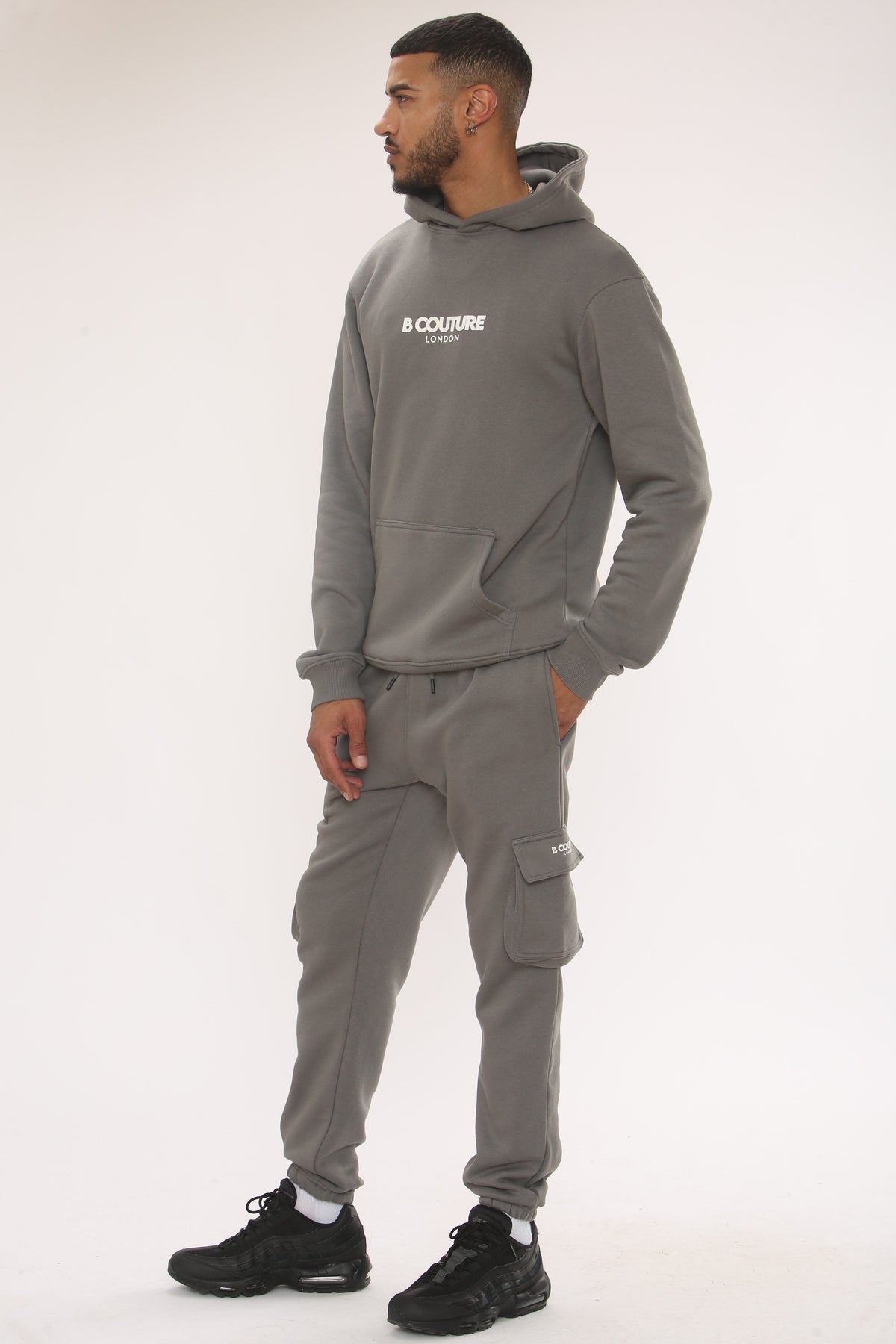 Petergate Fleece Tracksuit - Gun Metal