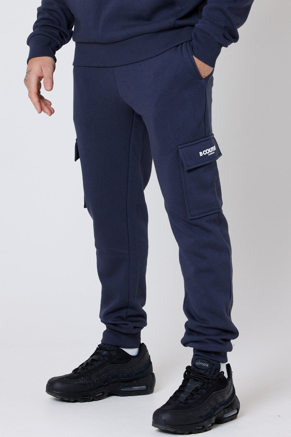 Campbell 3-Pack Cargo Fleece Joggers - Black/Navy/Grey