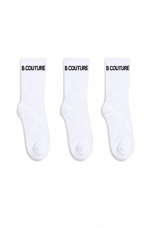 3-Pack Socks - White