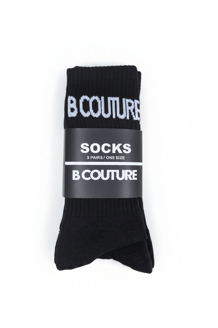 3-Pack Socks - Black