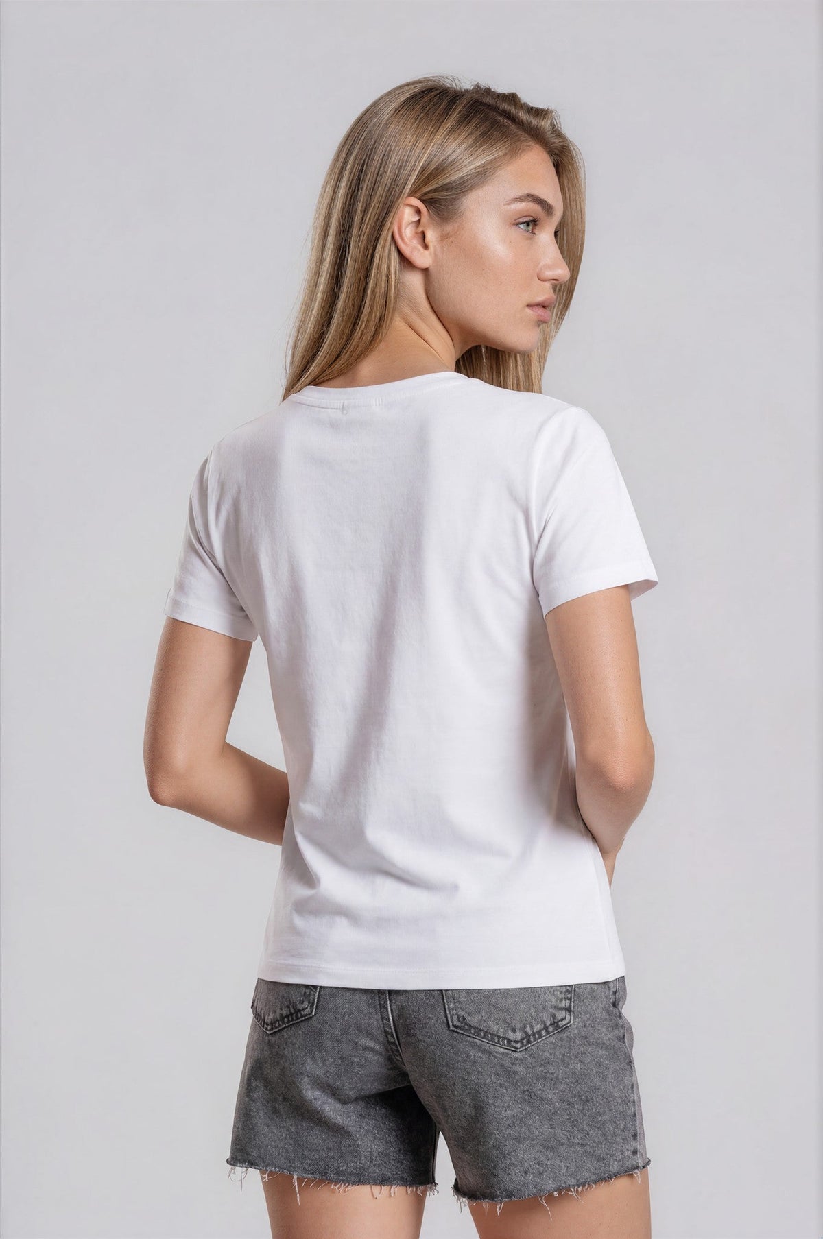 Eden Boyfriend Denim Shorts - Grey