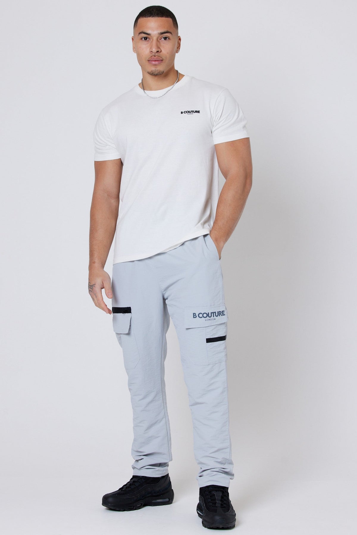 Westmore Land Tech Cargo Joggers - Light Grey