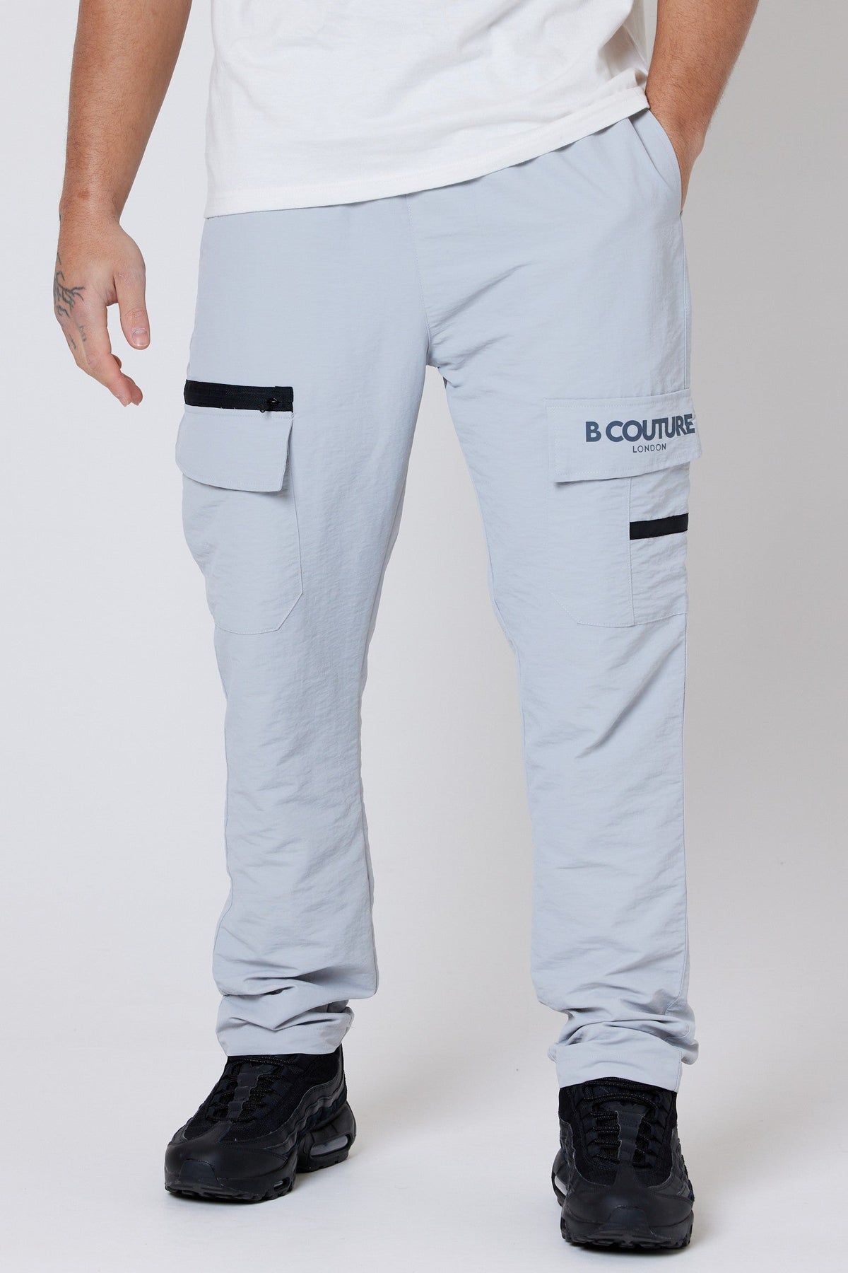 Westmore Land Tech Cargo Joggers - Light Grey
