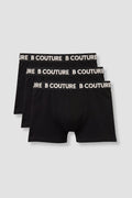 3-Pack Stretch Cotton Boxers - Black