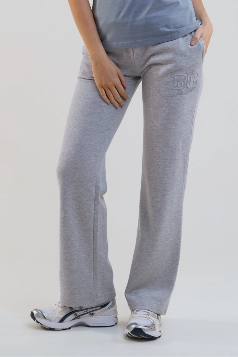 Storm Wide Leg Jogger - Grey Marl