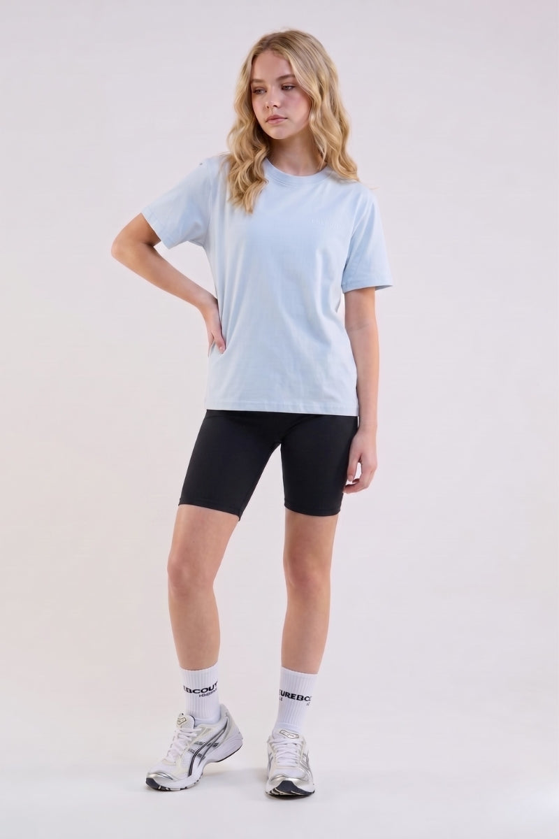 VXN Girls Cycling Shorts, Hoodie & T-Shirt Set - Blue